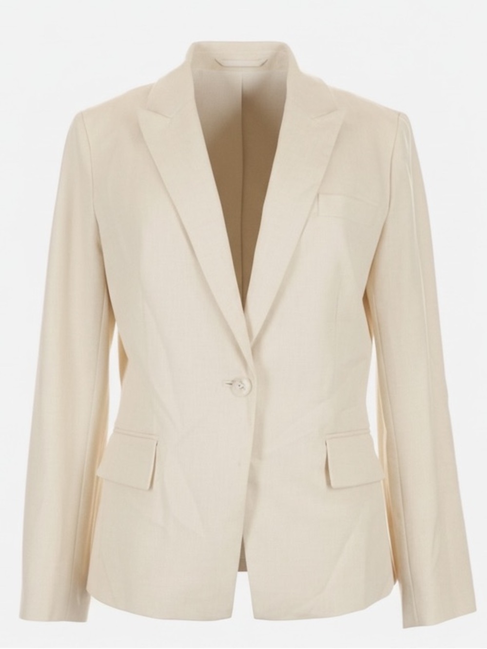 Antonio Melani Tailored Linen Look Single Button Career Blazer Womens size 14